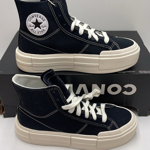 Converse Men’s CTAS CRUISE HI
BLACK/EGRET/BLACK A04689C Platforms Sneakers - Picture 3 of 16